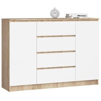 comoda k140 2 usi 4 sertare stejar sonoma alb 138 x 99 x 40 cm imagen 43_0_
0