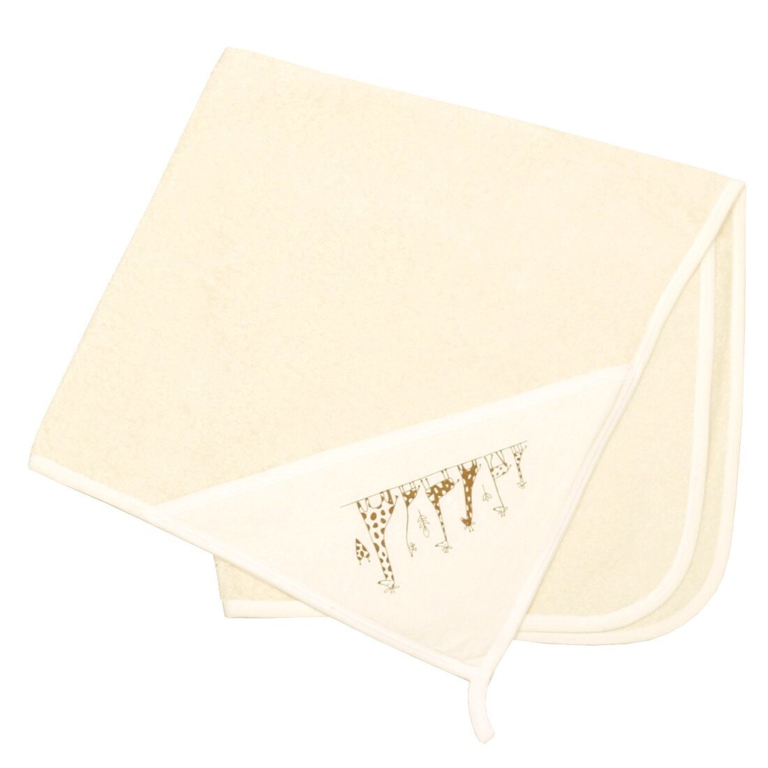 Prosop bebe cu gluga, kara baby, crem, 