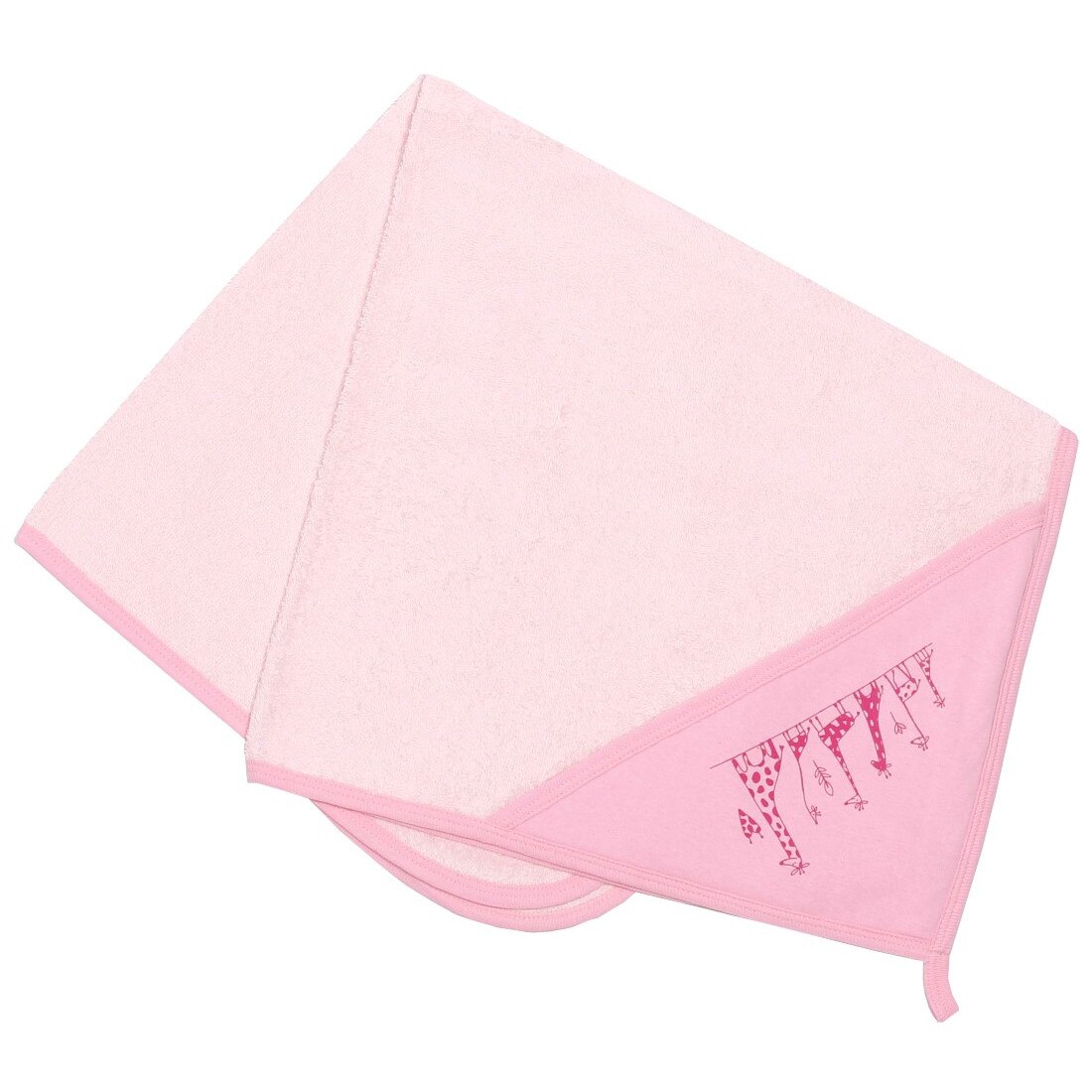 Prosop bebe cu gluga, kara baby, roz, 