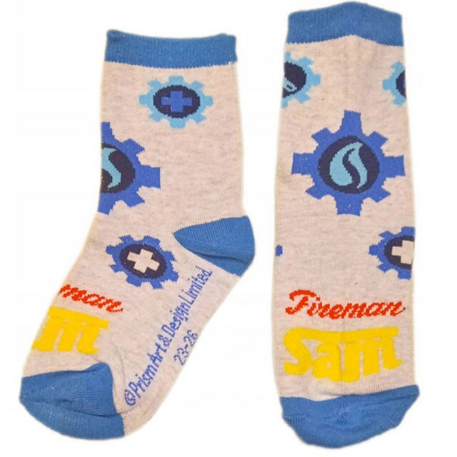 Sosete, Pompierul Sam, albastru cu gri