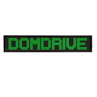 reclama luminoasa panou led domdrive 105x22 cm afisaj mesaj programabil personalizat de exterior verde imagen 6_0_
0