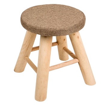 Taburet solid cu imprimeu clasic pentru decor, 4 picioare, 100 Kg, Maro, 27x32 cm Taburet solid cu imprimeu clasic pentru decor, 4 picioare, 100 Kg, Maro, 27x32 cm