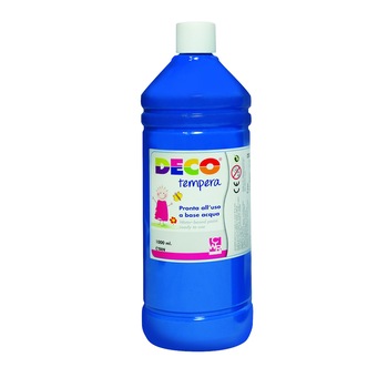 Tempera DECO 1000 ml albastru cyan Tempera DECO 1000 ml albastru cyan