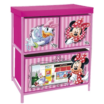 Organizator pentru jucarii cu structura metalica Minnie Mouse ,53 x 30 x 60 cm Organizator pentru jucarii cu structura metalica Minnie Mouse ,53 x 30 x 60 cm