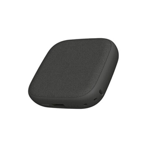 Acumulator extern negru A+, 10.000 mAh Quick Charge, 2 porturi USB, conectivitate micro USB si type C