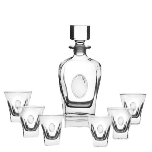 Set whisky 6 pahare cristal 200 ml si garafa