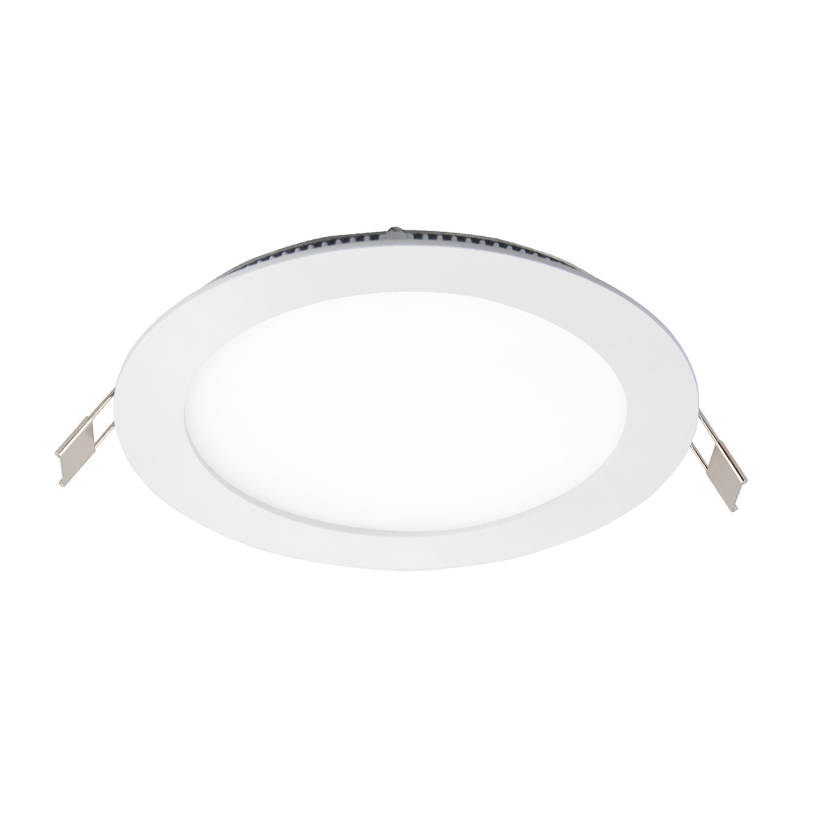 Spot LED, Ecoplanet, 6W, 450LM, lumina calda 3000k, incastrabil, rotund D120mm, alb