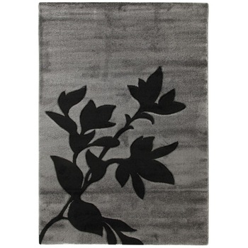 Covor dreptunghiular Gioia C, 100% Polipropilena, Model floral, Gri/Negru, 200x290 cm Covor dreptunghiular Gioia C, 100% Polipropilena, Model floral, Gri/Negru, 200x290 cm