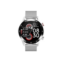 ceas inteligent rosh e12 pentru barbati 2021 cyuc ecg ppg gps dual bluetooth o2ip68 ecran tactil de 128 inch 240x240hd argintie imagen 18_0_
0