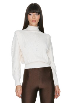 Bluza Tricot Matilda, CuAnna, crem, s-m Bluza Tricot Matilda, CuAnna, crem, s-m