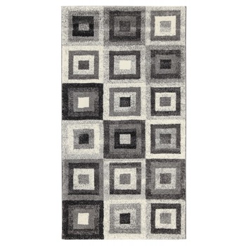 Covor dreptunghiular Gioia BW, Polipropilena si iuta, Model geometric, Multicolor, 80x150 cm Covor dreptunghiular Gioia BW, Polipropilena si iuta, Model geometric, Multicolor, 80x150 cm