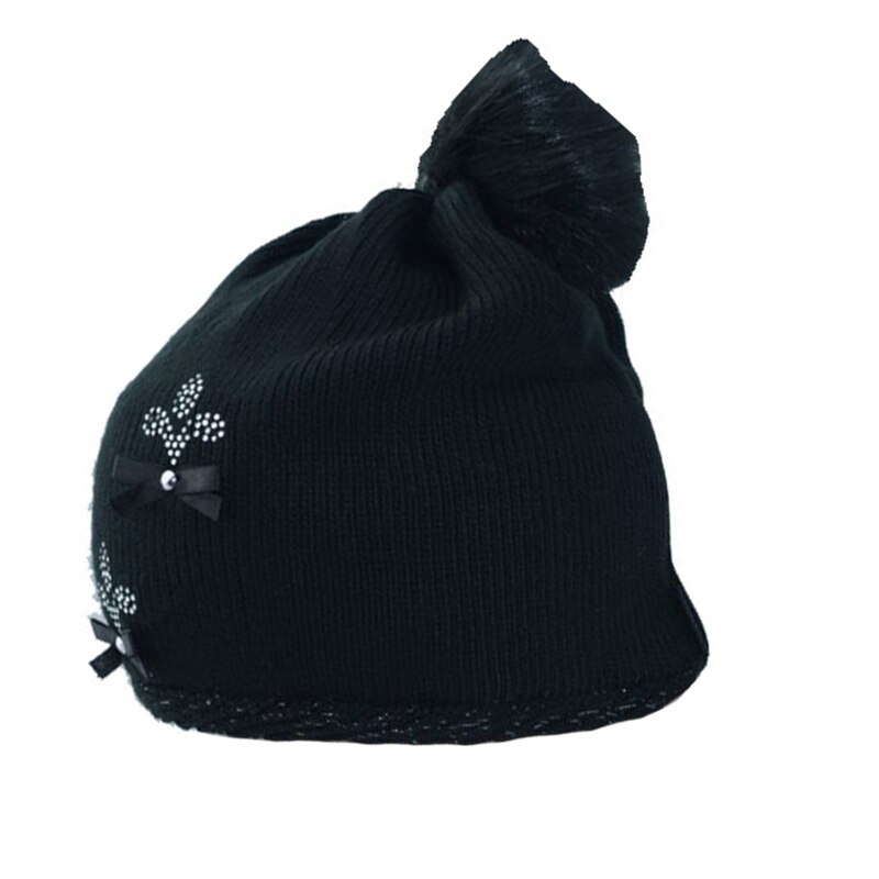 Caciula pentru fete Perfect CIn-1, Negru, Universal