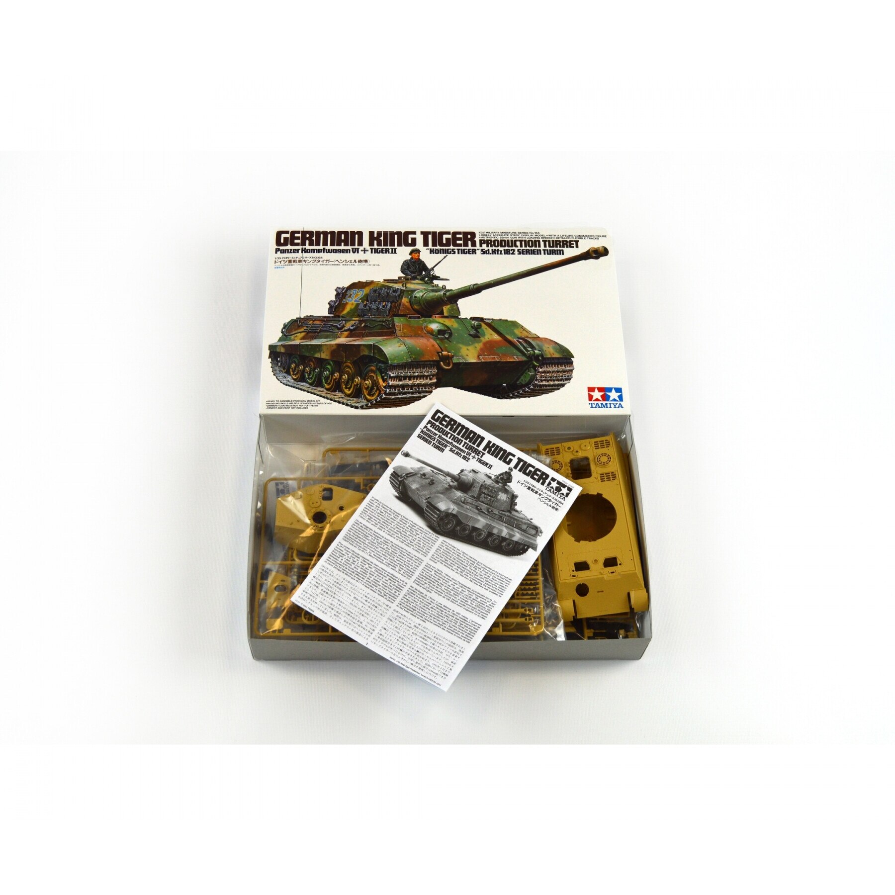 Maquette Char Tiger II Ausf.B (Sd.Kfz.182) - Échelle 1/50 - Belle état - Support Inclus