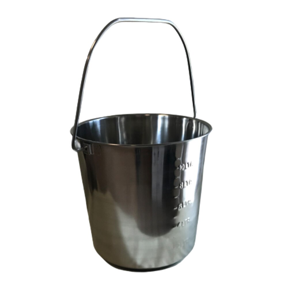 Galeata din inox, gradata, capacitate 10 litri