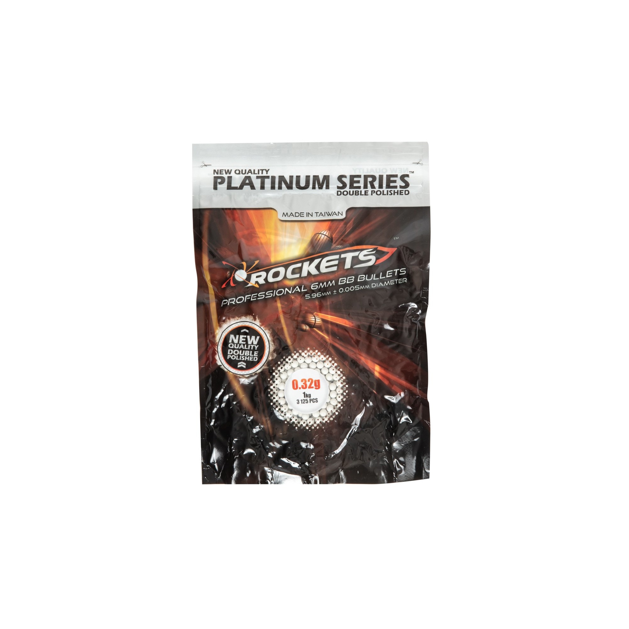 Bile Airsoft Rockets Platinum Series 0.32g 1kg, albe