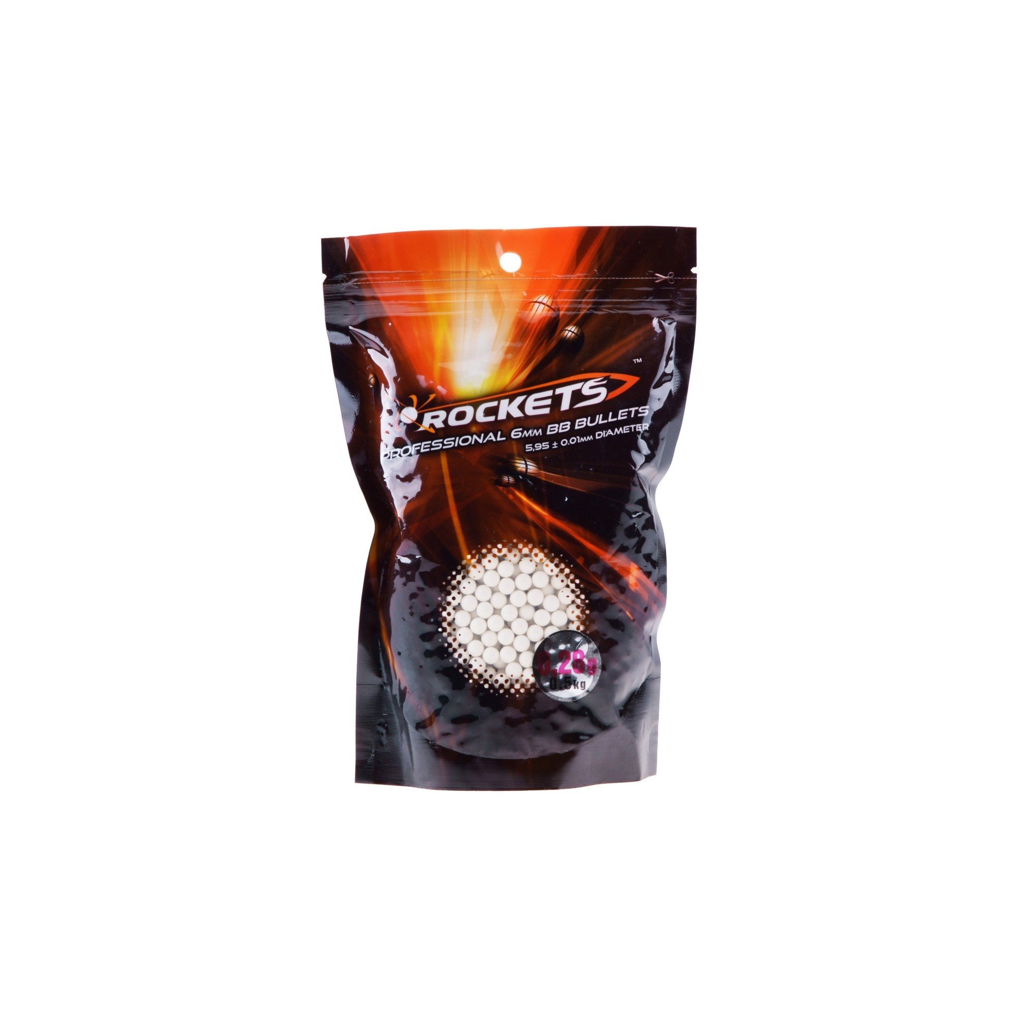 Bile Airsoft Rockets Professional 0.28g - 0.5kg, albe