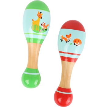 Instrument muzical maracas (zornaitoare), vulpita- lemn Instrument muzical maracas (zornaitoare), vulpita- lemn