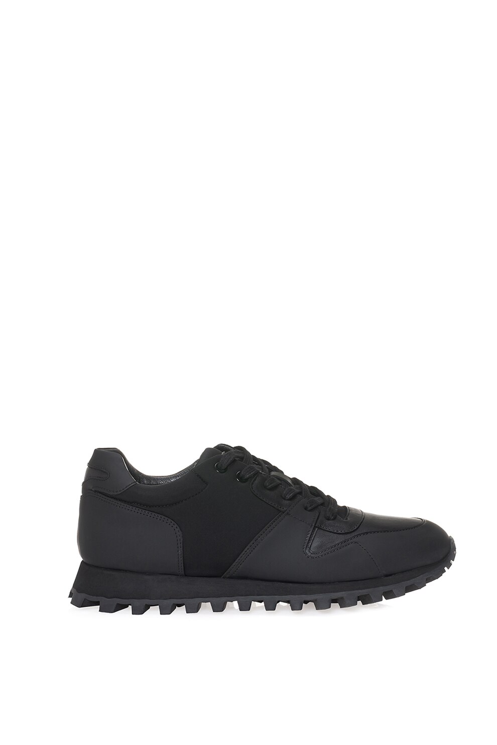 Il Passo, Pantofi sport din piele cu insertii din material textil Ernest