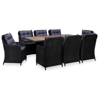 set mobila de exterior cu perne din 9 piese vidaxl poliratan 200 x 100 x 74 cm negrugri imagen 53_0_
0