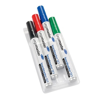 Marker pentru tabla Legamaster TZ1, varf rotund, 1.5-3 mm, 4 culori/set Marker pentru tabla Legamaster TZ1, varf rotund, 1.5-3 mm, 4 culori/set