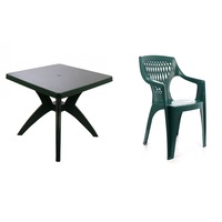 set masa patrata din plastic cu 4 scaune verde imagen 39_0_
0