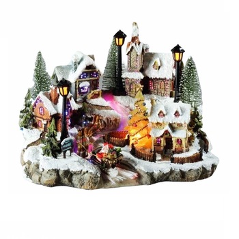 Decoratiune muzicala sat Lumi LUXURY® cu 6 LED-uri simpatica pentru casa ta de Sarbatori, alimentare priza, Grad de protectie IP20 Decoratiune muzicala sat Lumi LUXURY® cu 6 LED-uri simpatica pentru casa ta de Sarbatori, alimentare priza, Grad de protectie IP20