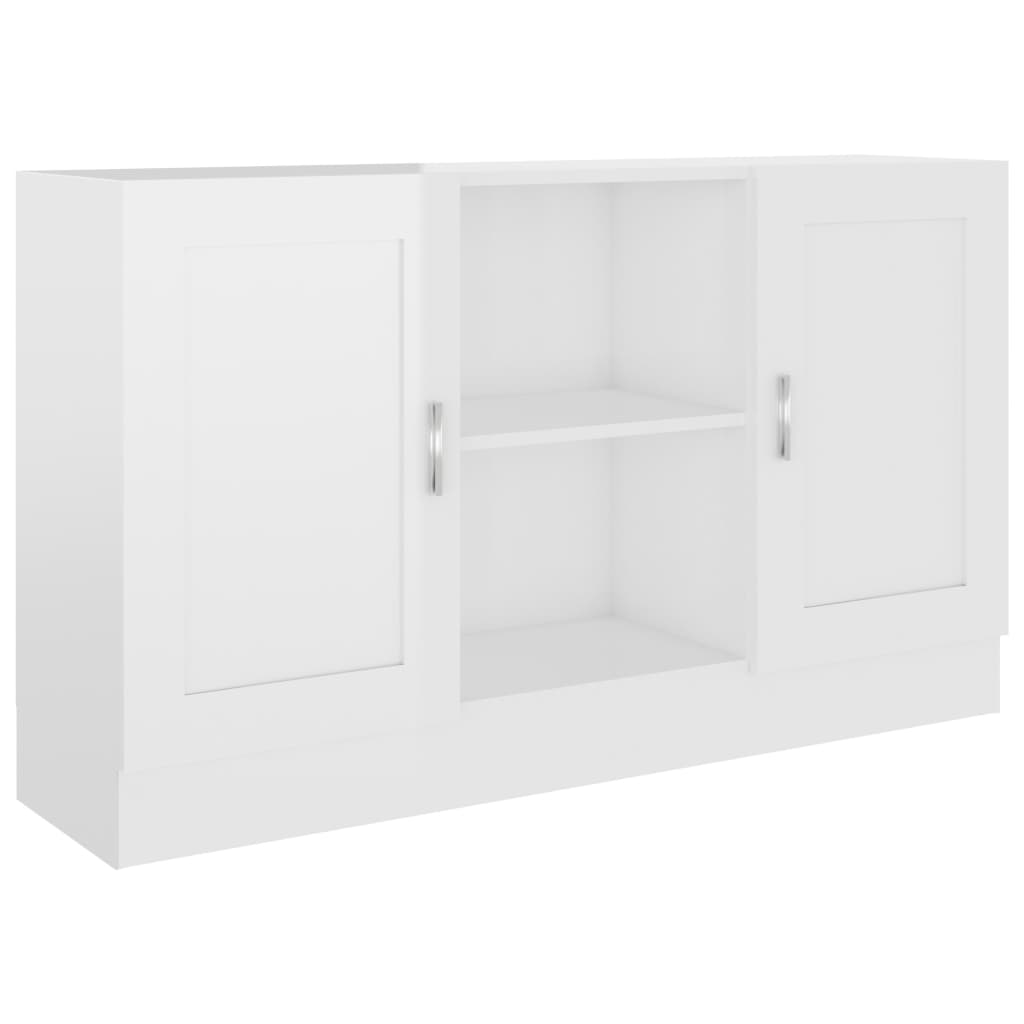 Comoda de depozitare, vidaXL, PAL extralucios, 120 x 30,5 x 70 cm, Alb