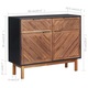 Dulap vidaXL, 90 x 33,5 x 75 cm, lemn masiv de acacia si MDF, 26.1 kg