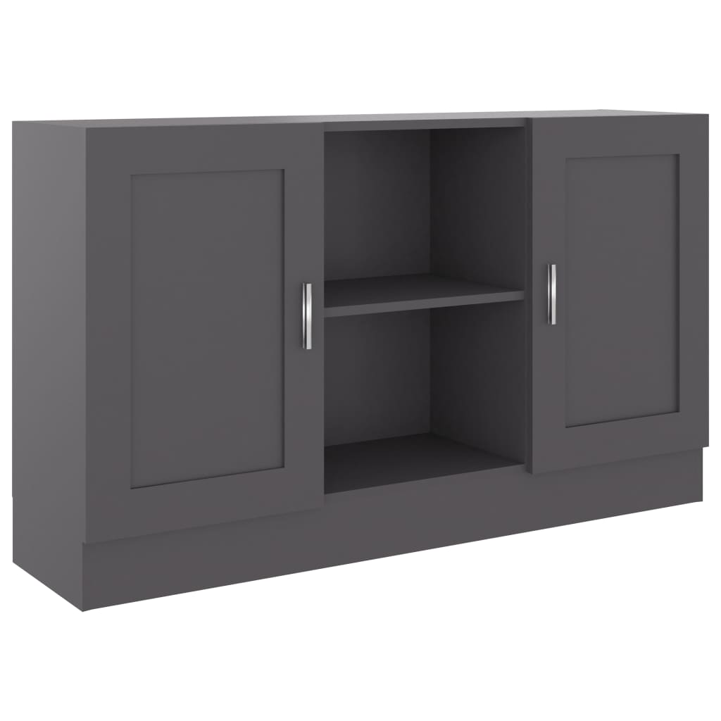Comoda de depozitare, vidaXL, PAL, 120 x 30,5 x 70 cm, Gri