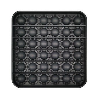 Jucarie antistres din silicon, Pop it now, forma patrat Negru, 13 cm, Urban Trends ® Jucarie antistres din silicon, Pop it now, forma patrat Negru, 13 cm, Urban Trends ®