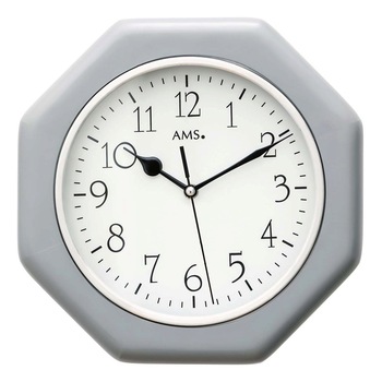 Ceas de perete AMS 5511, Quartz, Alb, Analogic, Modern Ceas de perete AMS 5511, Quartz, Alb, Analogic, Modern