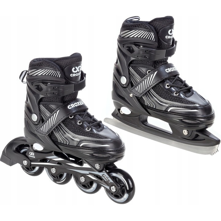 Patine/Role 2in1 Reglabile Croxer Optima Negru M(35-38)