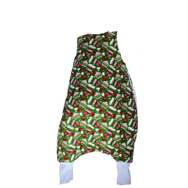 Sac de dormit de iarna, cu picioare , Winter , Jucarii de Craciun, 112 cm , 4-5 ani