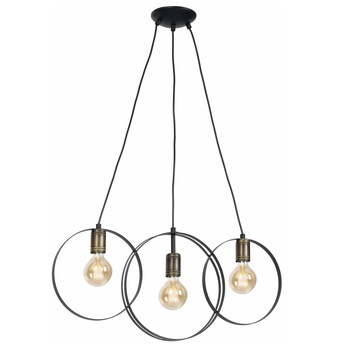 Lustra Olimpia KL 113002, 3 x E27, negru + bronz Lustra Olimpia KL 113002, 3 x E27, negru + bronz