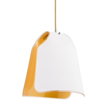 Pendul Fornia KL 6843, 1 x E27, alb cu auriu Pendul Fornia KL 6843, 1 x E27, alb cu auriu