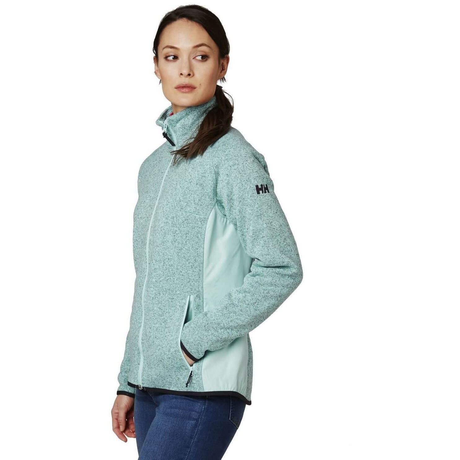 Bluza polar femei, Helly Hansen W Varde Fleece Jacket, Albastru Deschis