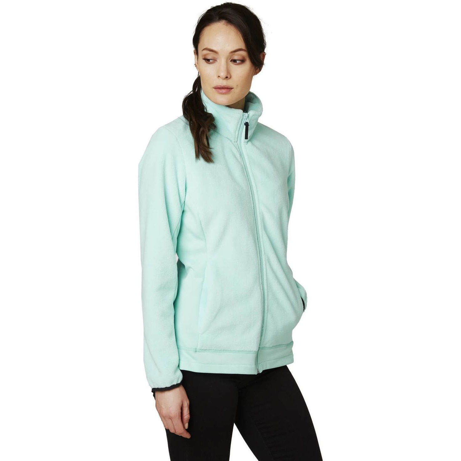 Bluza polar femei, Helly Hansen W Feather Pile Jacket, Albastru Deschis