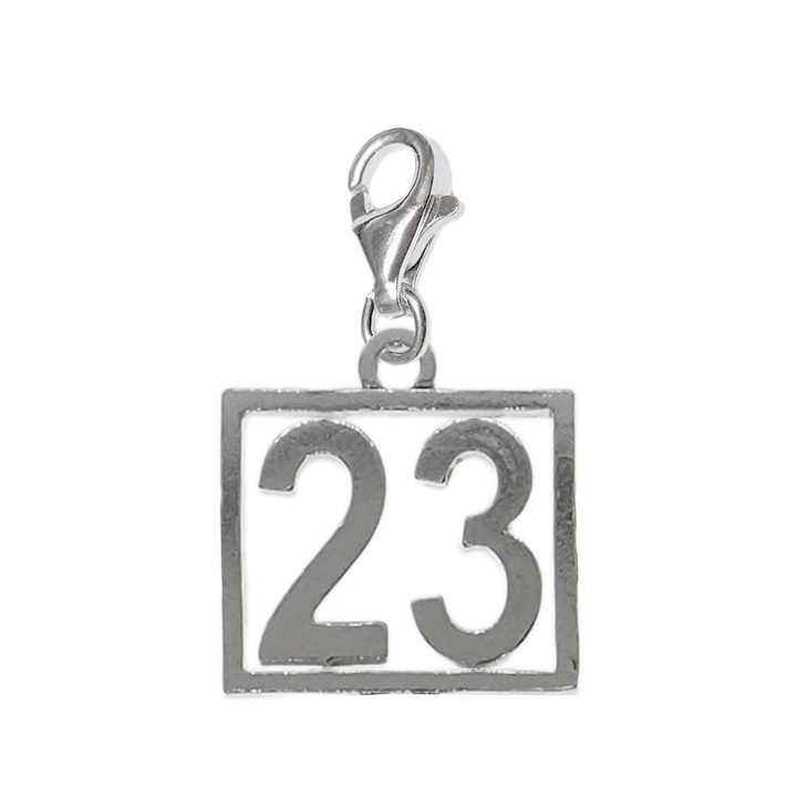Pandantiv argint carabina Cifra 23 numar norocos cifre aniversare 10252_3320 Dras 23 Argintiu