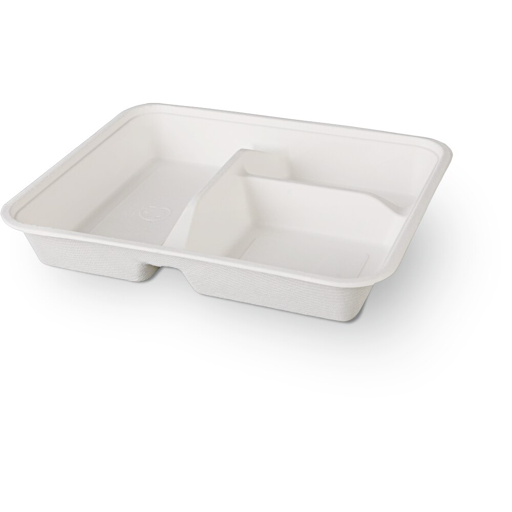 Tavite 3 compartimente FCT 3, 236x199x38 mm, 125 buc/set, biodegradabile