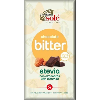 Ciocolata cu Migdale si Stevie Minim 72% Cacao Pronat 100gr Ciocolata cu Migdale si Stevie Minim 72% Cacao Pronat 100gr