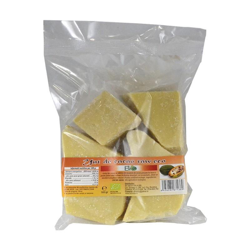 Unt de Cacao Raw Bio 500 grame Deco Italia