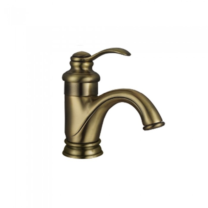 Csaptelep MalMuk Tea, mosdókagylóhoz, álló, sárgaréz, króm, bronz dekor