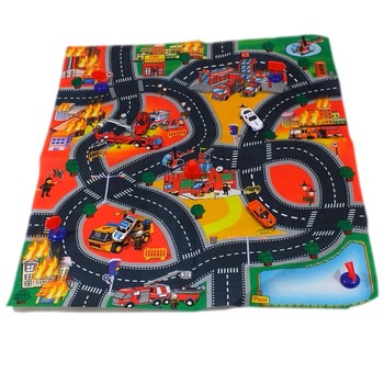Set 4 masinute, Covoras de joaca copii trafic cu masinute si accesorii de circulatie incluse 70x80cm Set 4 masinute, Covoras de joaca copii trafic cu masinute si accesorii de circulatie incluse 70x80cm