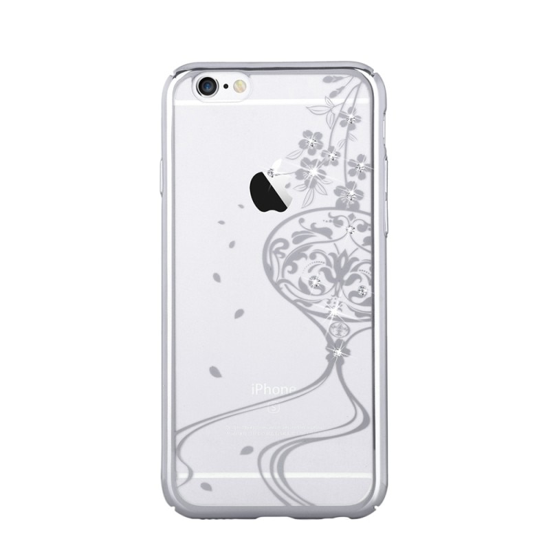 Carcasa de protectie Devia Crystal Secret Garden pentru iPhone 6/6S ,argintiu
