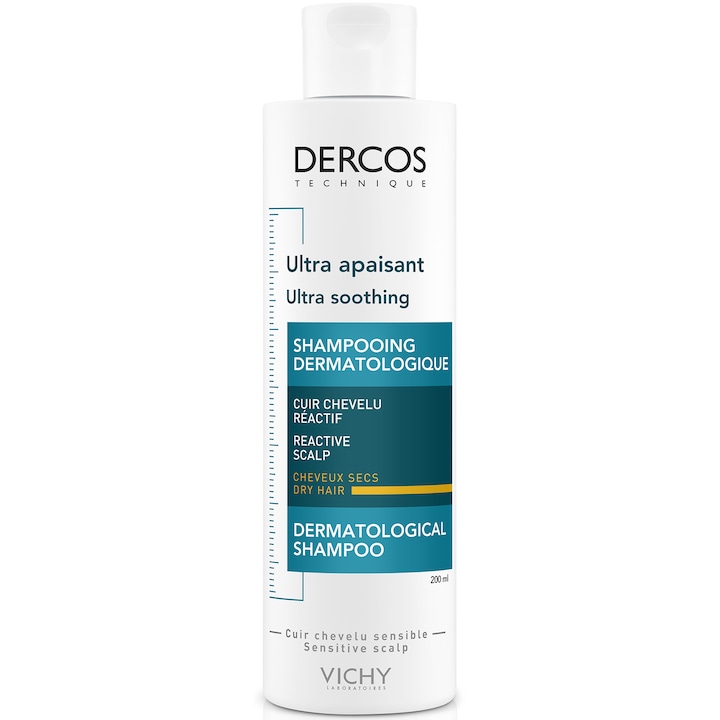 Шампоан Vichy Dercos Ultra Soothing за суха коса, 200 мл