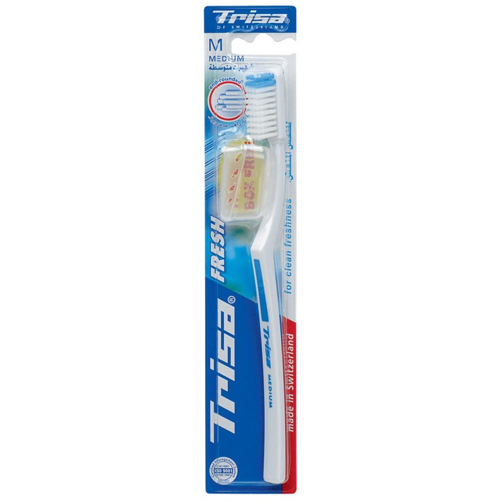 Periuta de dinti manuala Trisa Fresh Medium 602990 Albastru