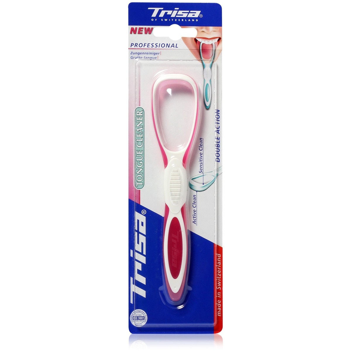 Dispozitiv de curatare limba Trisa 668834, Roz