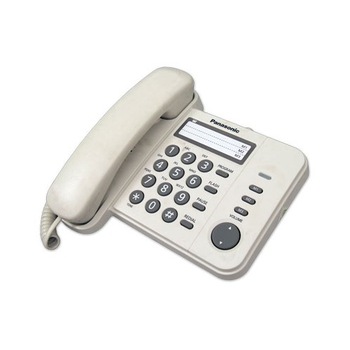 Telefon Panasonic KX-TS520FXJ, cu fir, Bej Telefon Panasonic KX-TS520FXJ, cu fir, Bej