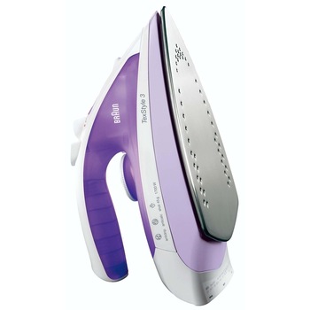Fier de calcat Braun TexStyle 320, Talpa ceramica, 2000 W, 100 g/min, Mov Fier de calcat Braun TexStyle 320, Talpa ceramica, 2000 W, 100 g/min, Mov