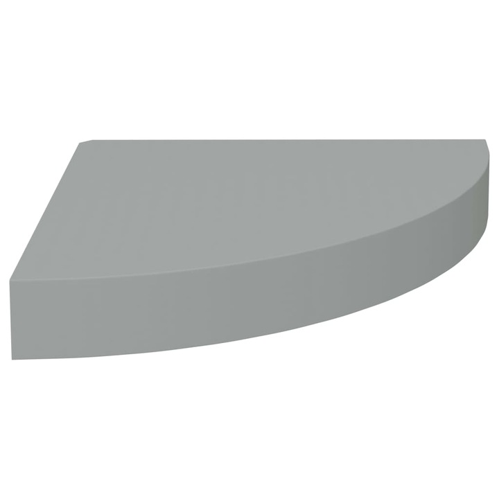 vidaXL szürke MDF lebegő sarokpolc 25 x 25 x 3,8 cm (323901)